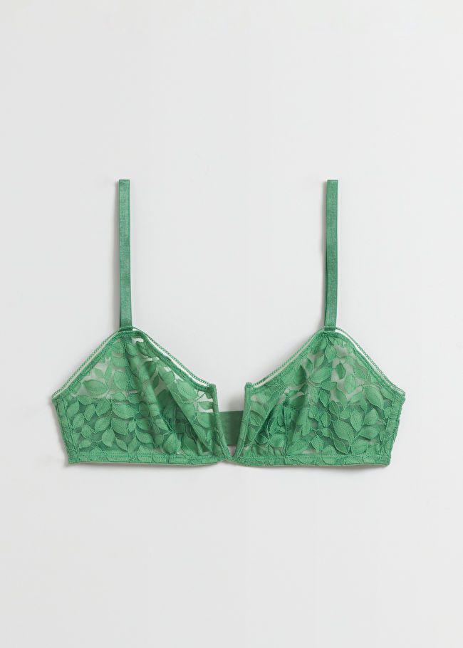 Leaf Lace Soft Bra | & Other Stories US