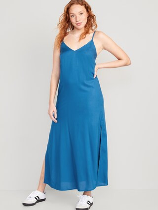 Tie-Back Maxi Slip Dress for Women | Old Navy (CA)