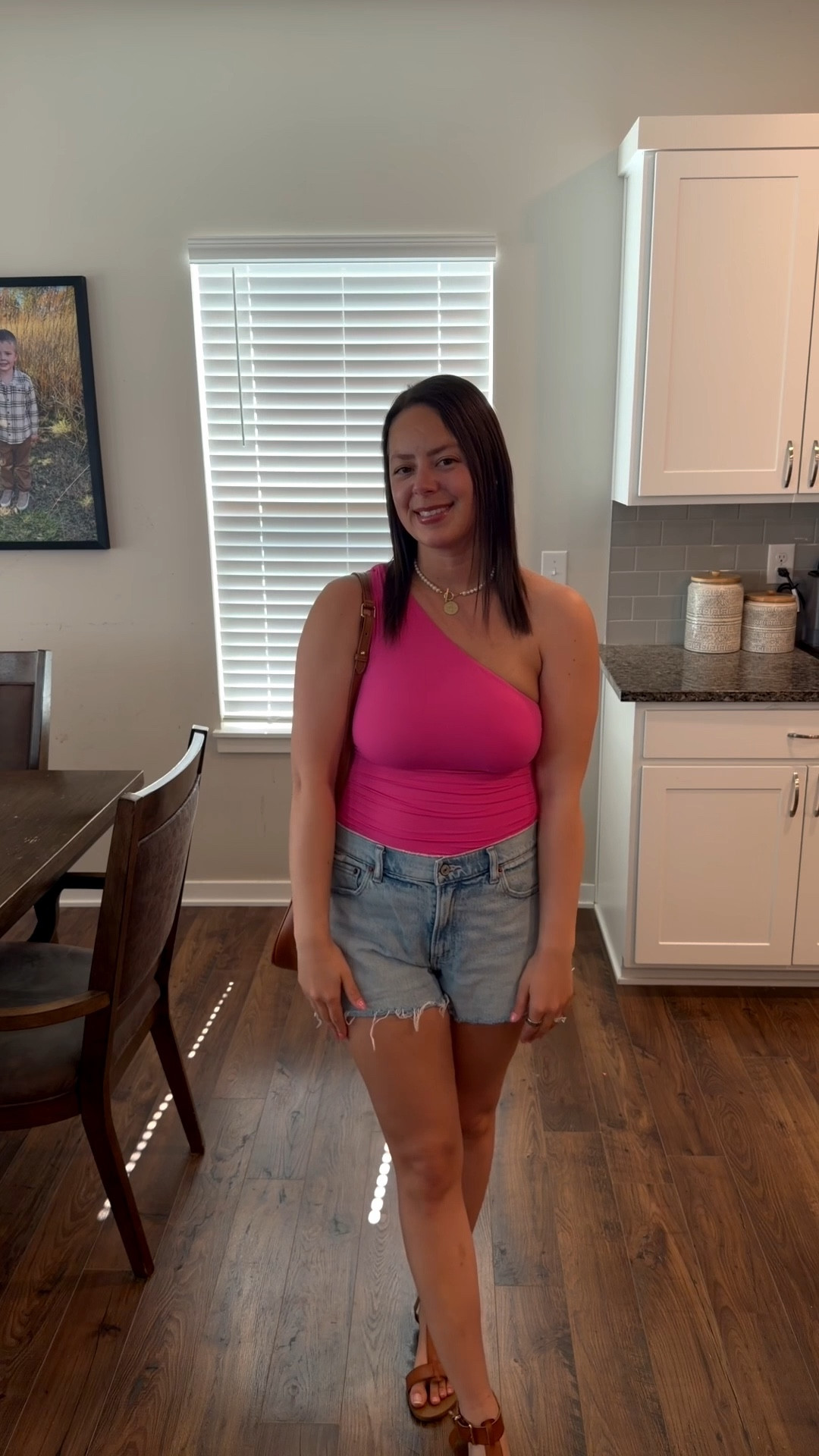 How cute is this magenta tank top from Amazon? I love the back detailing. Comes in different colors. I am wearing my normal size medium. 

#LTKootd
