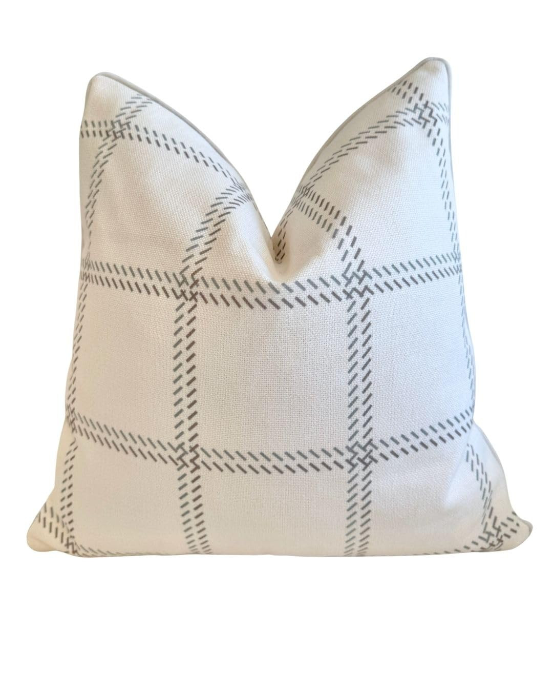 The Elliot Patterned Throw Pillow Cover – Checkered Pillow Print Polycotton Designer Accent for... | Amazon (US)