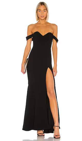 Maracuya Gown in Black | Revolve Clothing (Global)
