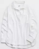 Aerie Popover Polo Sweatshirt | Aerie