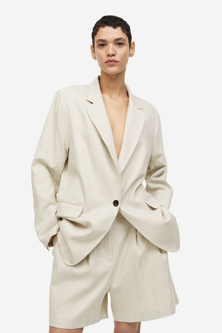 Linen-blend Shorts | H&M (US + CA)