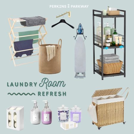 Get that laundry room organized with me favorite Amazon home products! | perkinsonparkway.com | #ad #sponsored #amazonhome #homerefresh #laundryroom #homedecor #homeorganization 

#LTKFamily #LTKFindsUnder50 #LTKHome