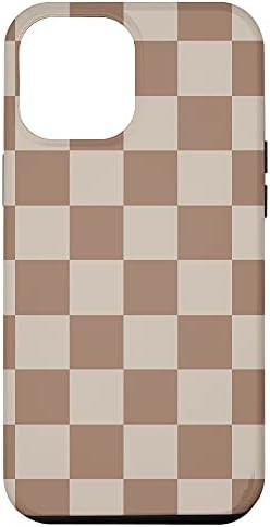 Amazon.com: iPhone 12 Pro Max Brown Classic Checkered Big Checkerboard Case : Cell Phones & Acces... | Amazon (US)