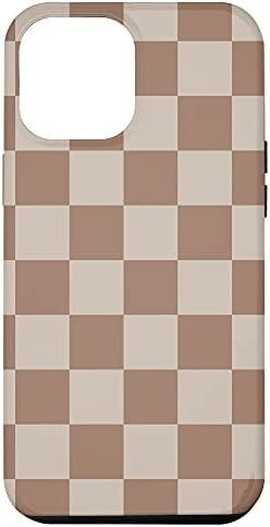 Amazon.com: iPhone 12 Pro Max Brown Classic Checkered Big Checkerboard Case : Cell Phones & Acces... | Amazon (US)