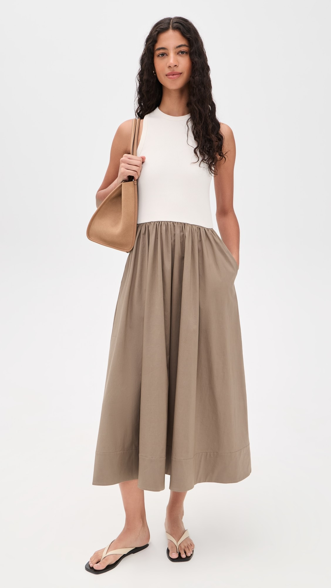 The RSVP Dress In Cream and Stone | Shopbop