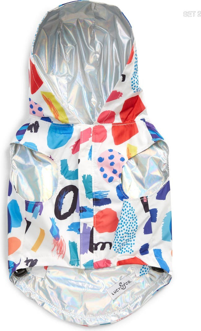 Lucy & Co. The Singing in the Rain Reversible Dog Raincoat | Nordstrom