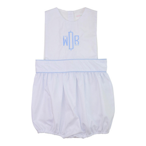 White And Blue Gingham Bubble | Cecil and Lou