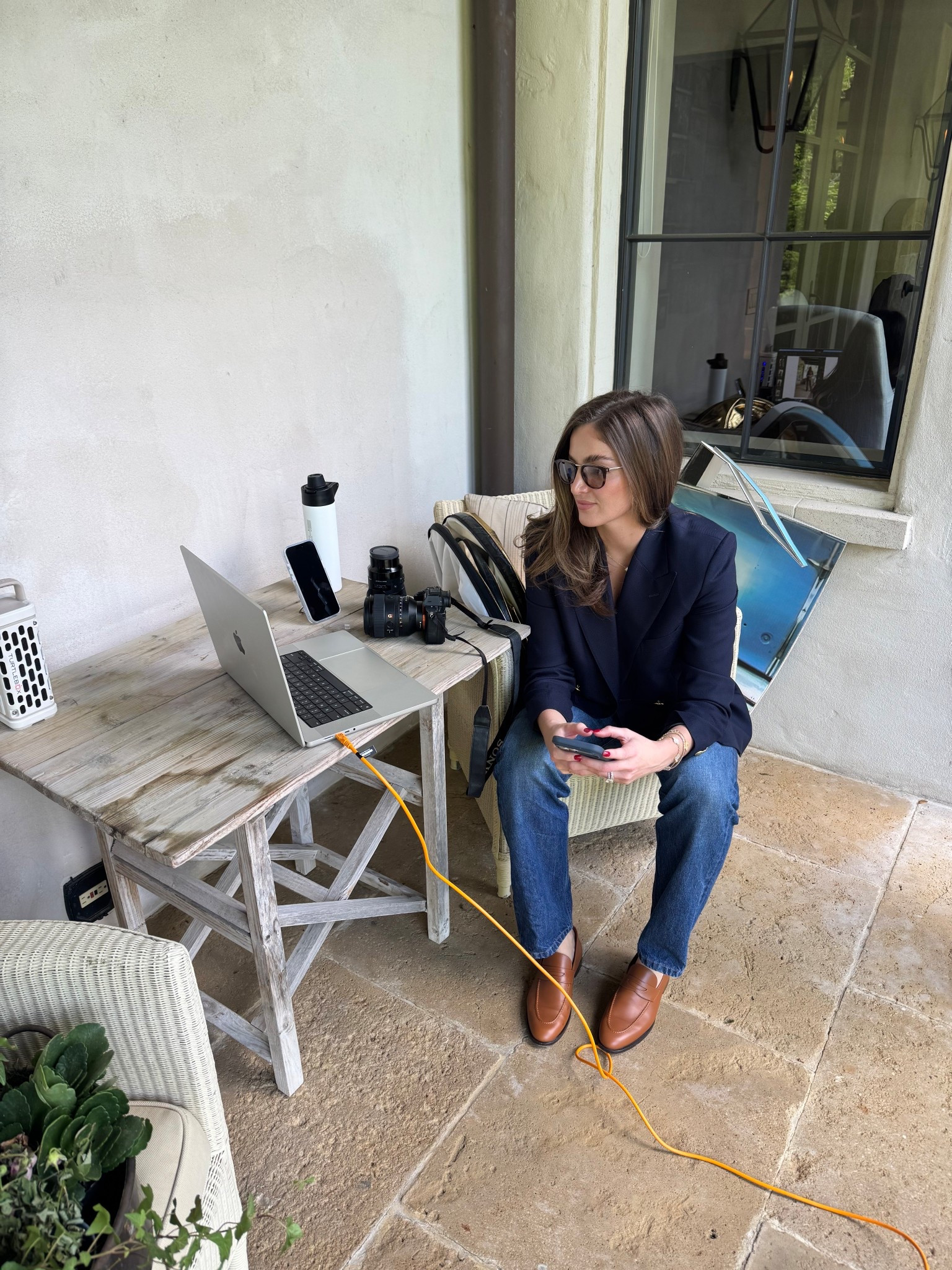 BTS📸from the Spring Mayfair photoshoot. 

An easy spring outfit for work wearing The Row Daciana Soft Cotton Jeans in a medium wash with the tan Loro Piana Sergio Leather Penny Loafers. These jeans are worth the investment and you will reach for them constantly.

Blazer is custom from @thestudiomayfair. Follow on IG for upcoming launches and more BTS moments👔


#LTKootd #LTKdayinmylife #LTKWorkwear
