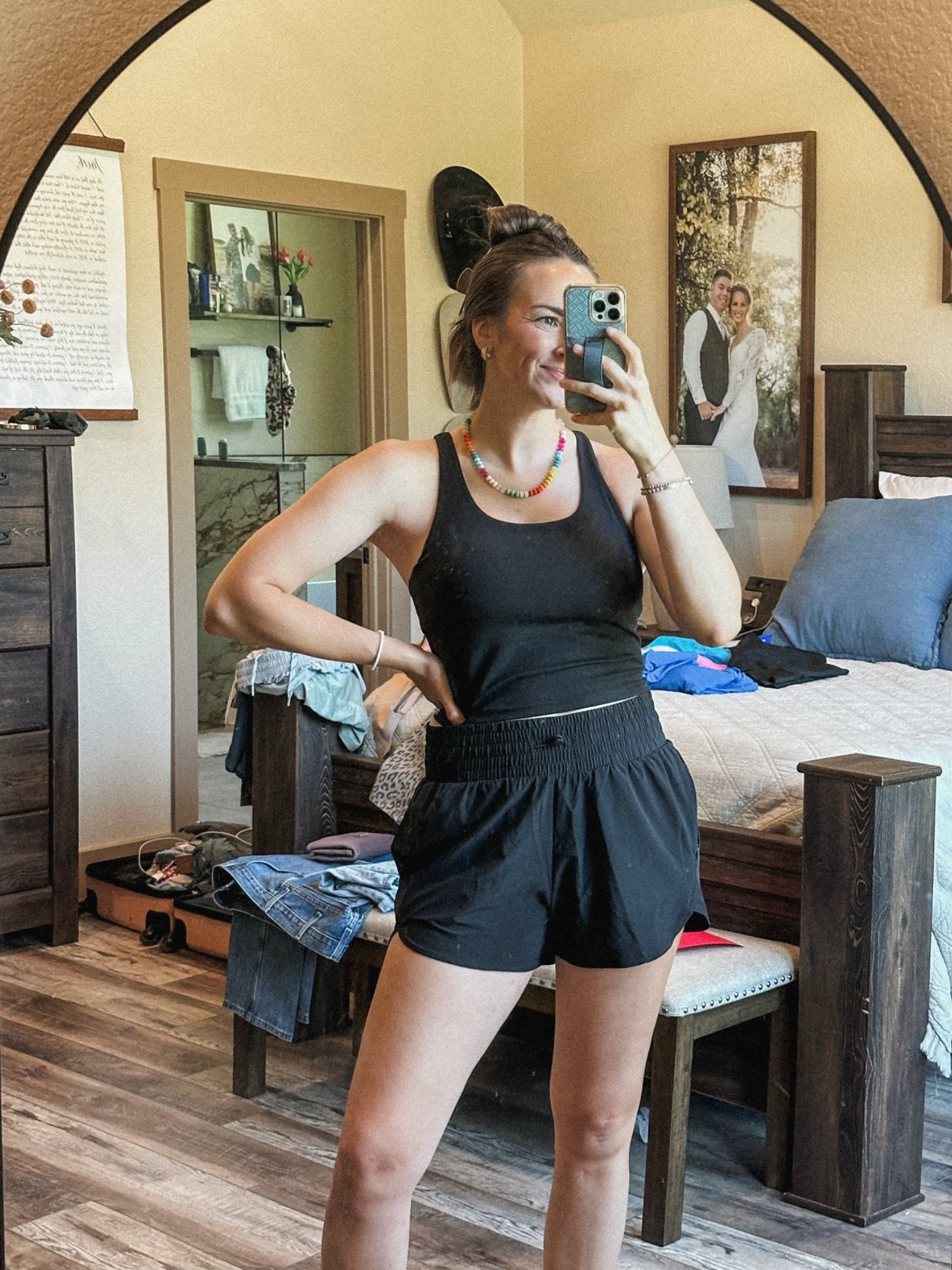 Matching set I’m loving! Bralette is padded & shorts are high waisted - got a medium in both!

#LTKootd #LTKTall #LTKmomlife