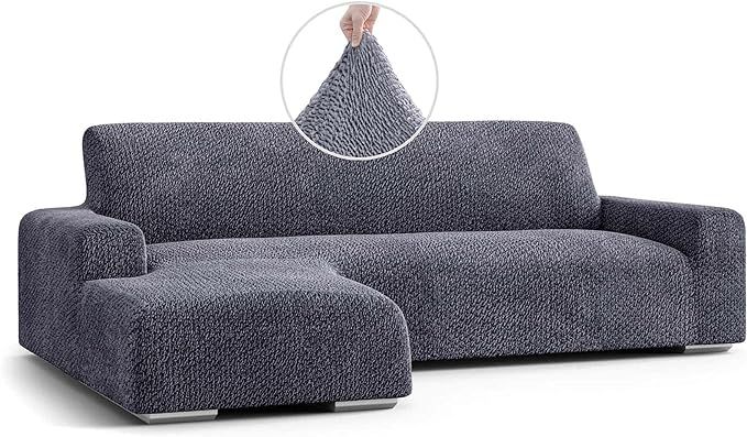 Sectional Sofa Cover - Sectional Couch Covers - L Couch Cover - Soft Polyester Fabric Slipcovers ... | Amazon (US)