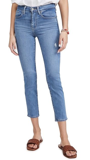 724 High Rise Straight Crop Jeans | Shopbop