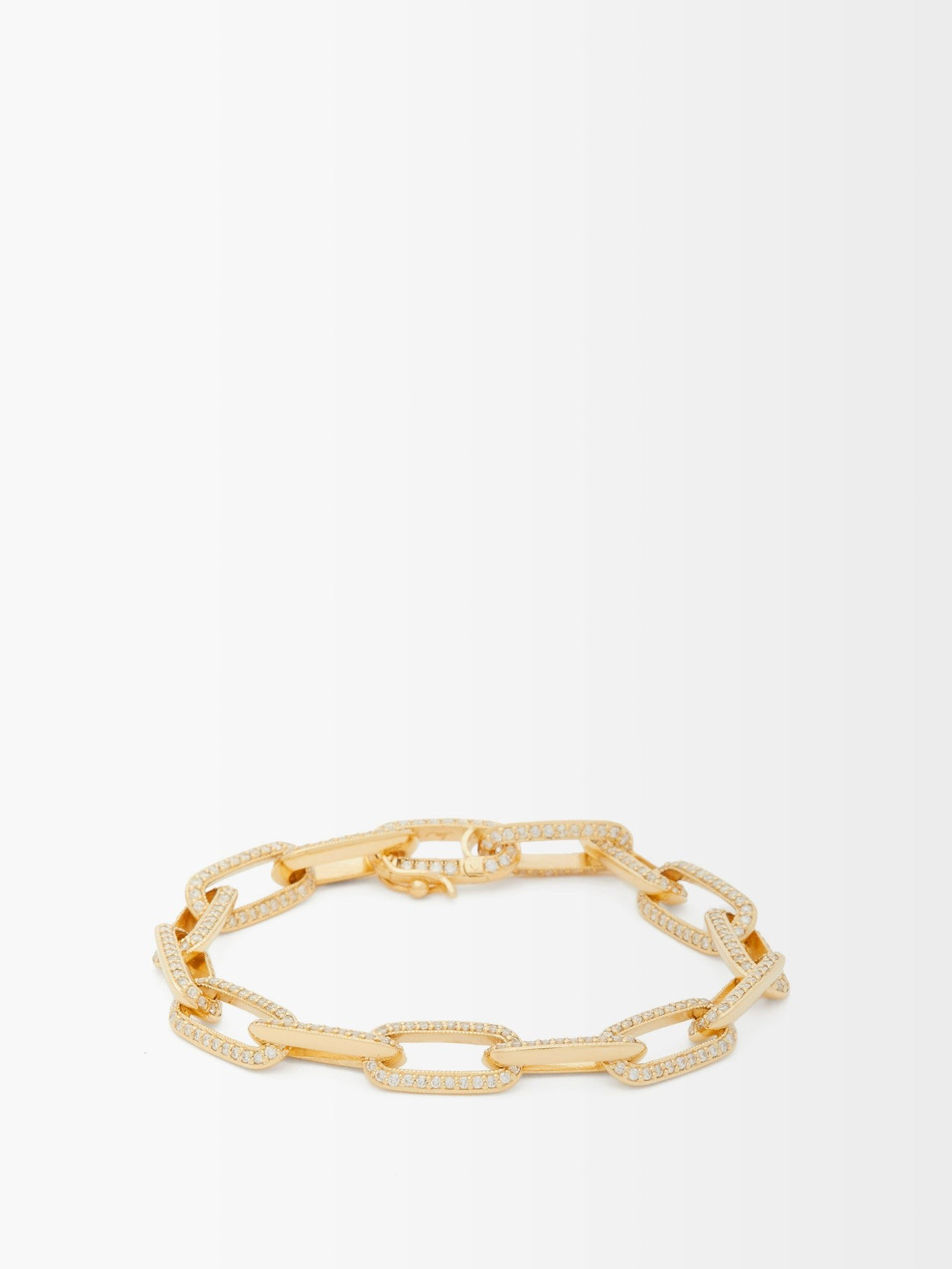 Knife Edge diamond & 18kt gold bracelet | Lizzie Mandler | Matches (US)
