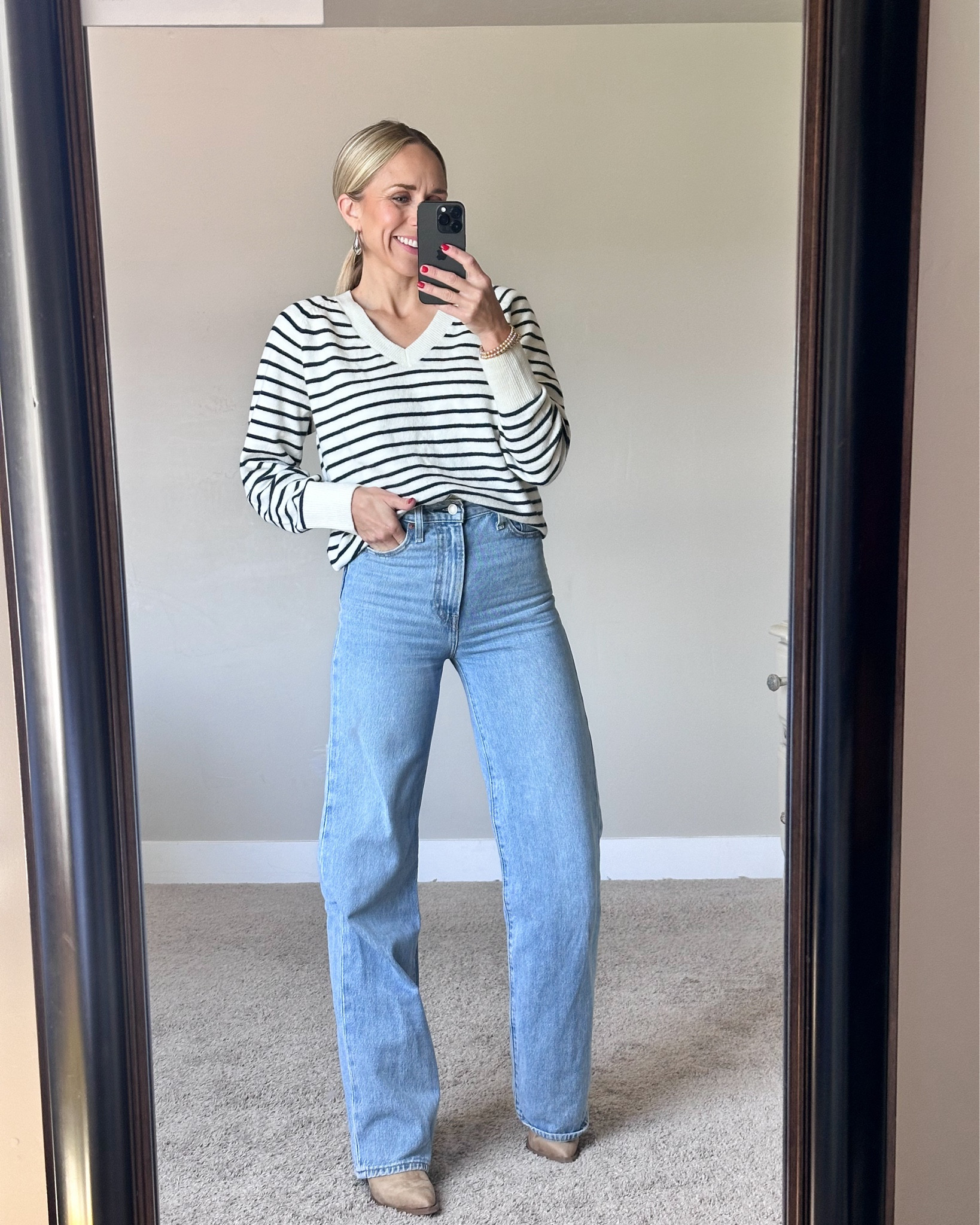 Wide leg denim options for moms over 30!

All run true to size. The American Eagle pair run a little long. 

#LTKStyleTip #LTKSeasonal