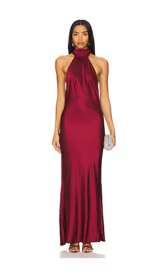 x REVOLVE Astra Gown in Burgundy | Revolve Clothing (Global)