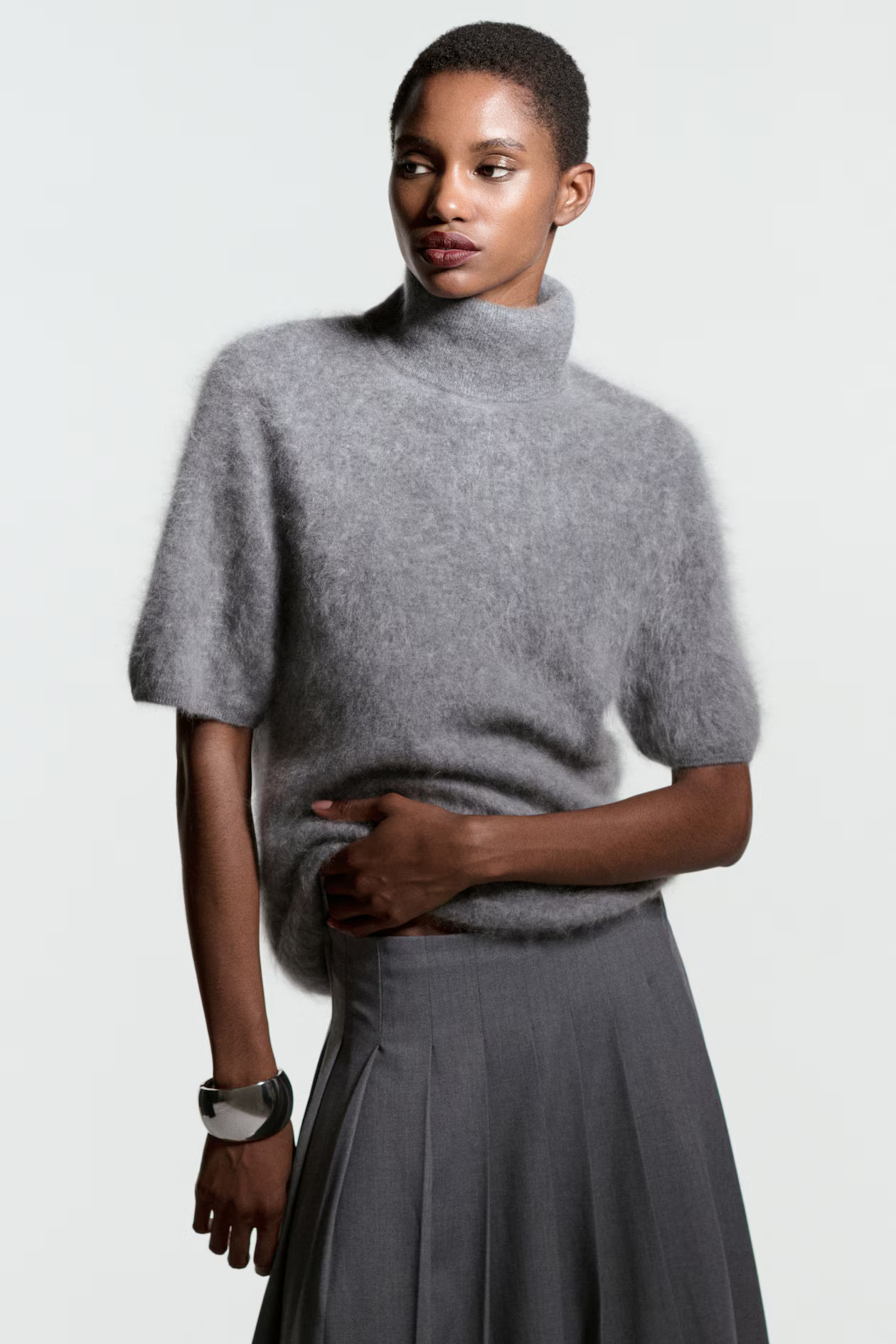 Brushed Cashmere Turtleneck Top | H&M (US + CA)