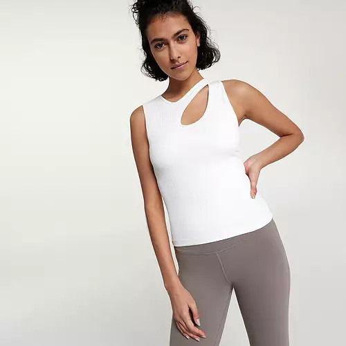CALIA Women's Cut Out Ribbed Tank | Dick's Sporting Goods | Dick's Sporting Goods