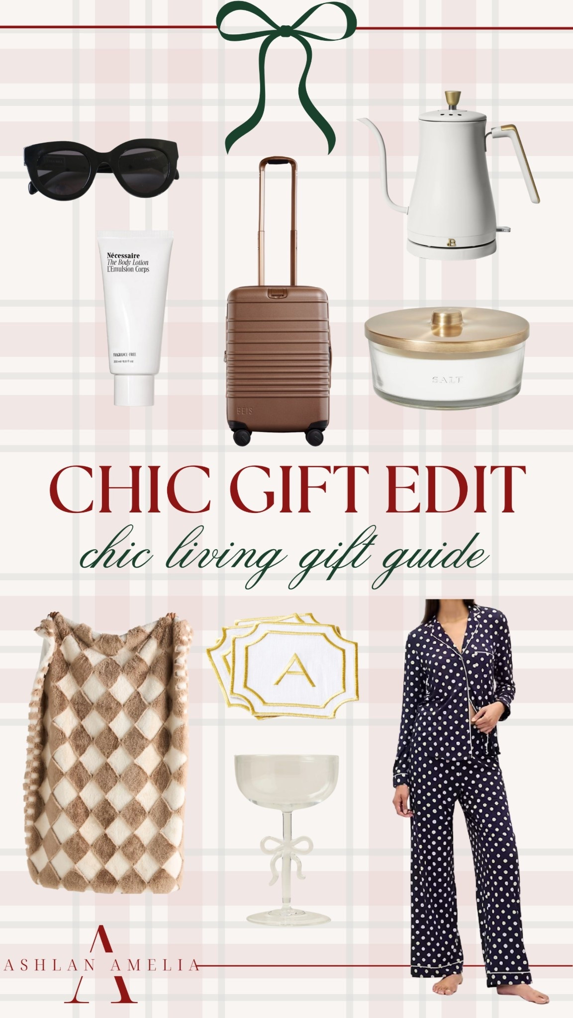 chic gifts, gift guide, luggage, blanket, pajamas, coasters, coupe, candle, tea kettle, hand lotion, gifts for her 

#LTKHoliday #LTKGiftGuide #LTKSeasonal