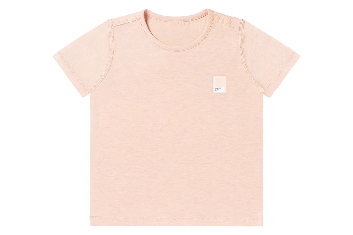 Bamboo Jersey Short Sleeve T-shirt - Pantone Bellini | Nest Designs