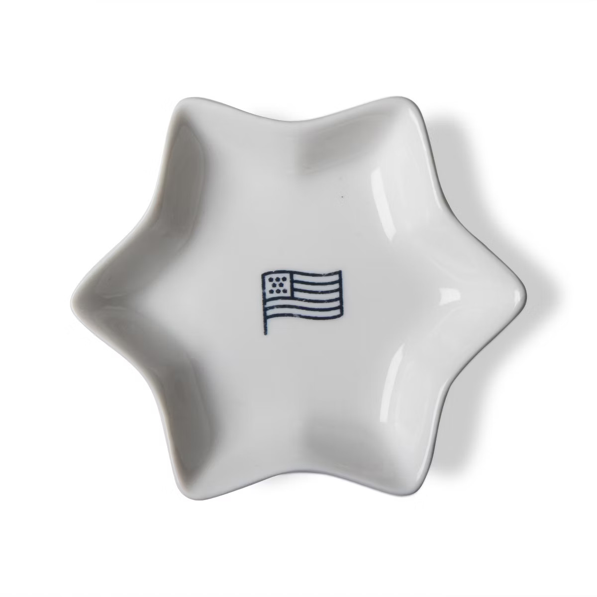 tagltd Flag Star Shape Dish Small 4th of July Patriotic Dinnerware Snack Serving Plate | Target