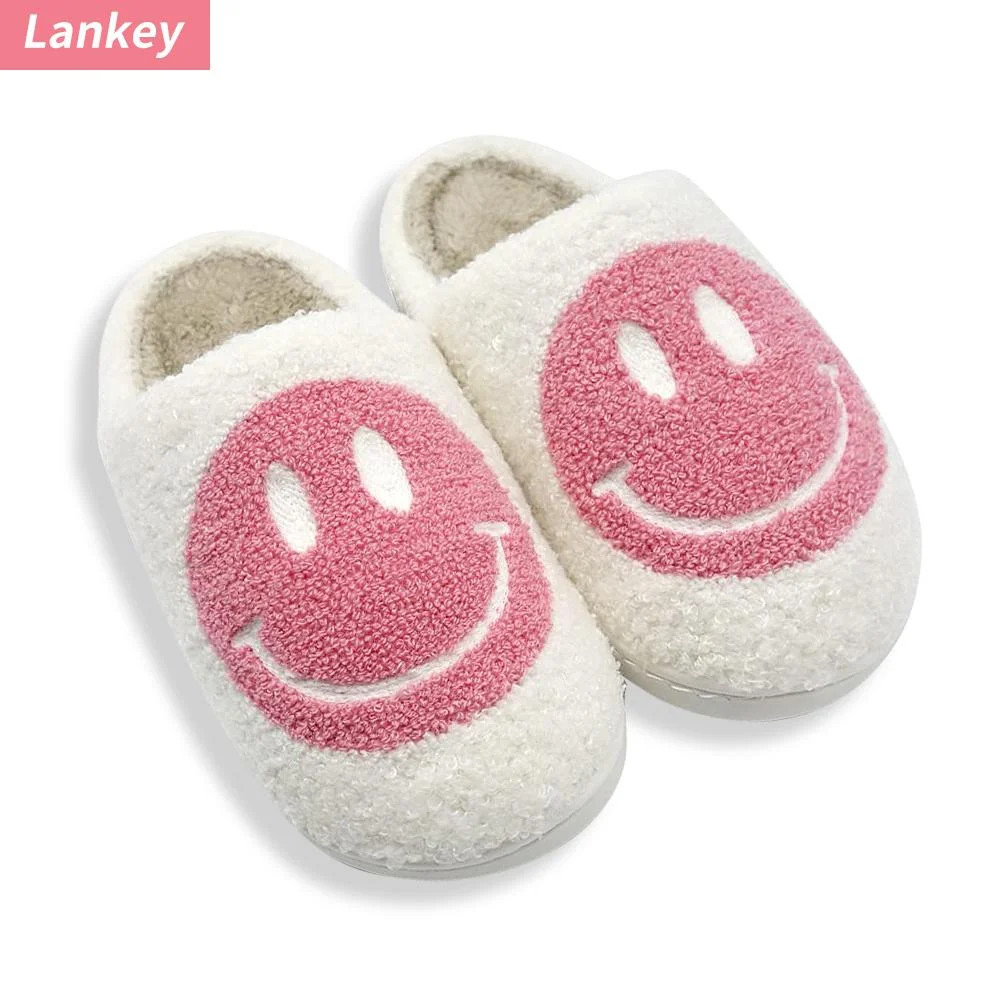 Smiley Face Slippers for Women Men, Anti-Slip Soft Plush Comfy Indoor Slippers, US 7-8 (40-41) - ... | Walmart (US)