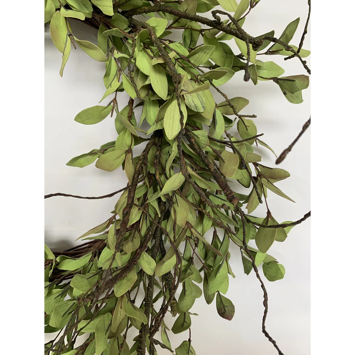 24" Handmade Spring Tea Leaf Front Door Wreath | Wayfair North America
