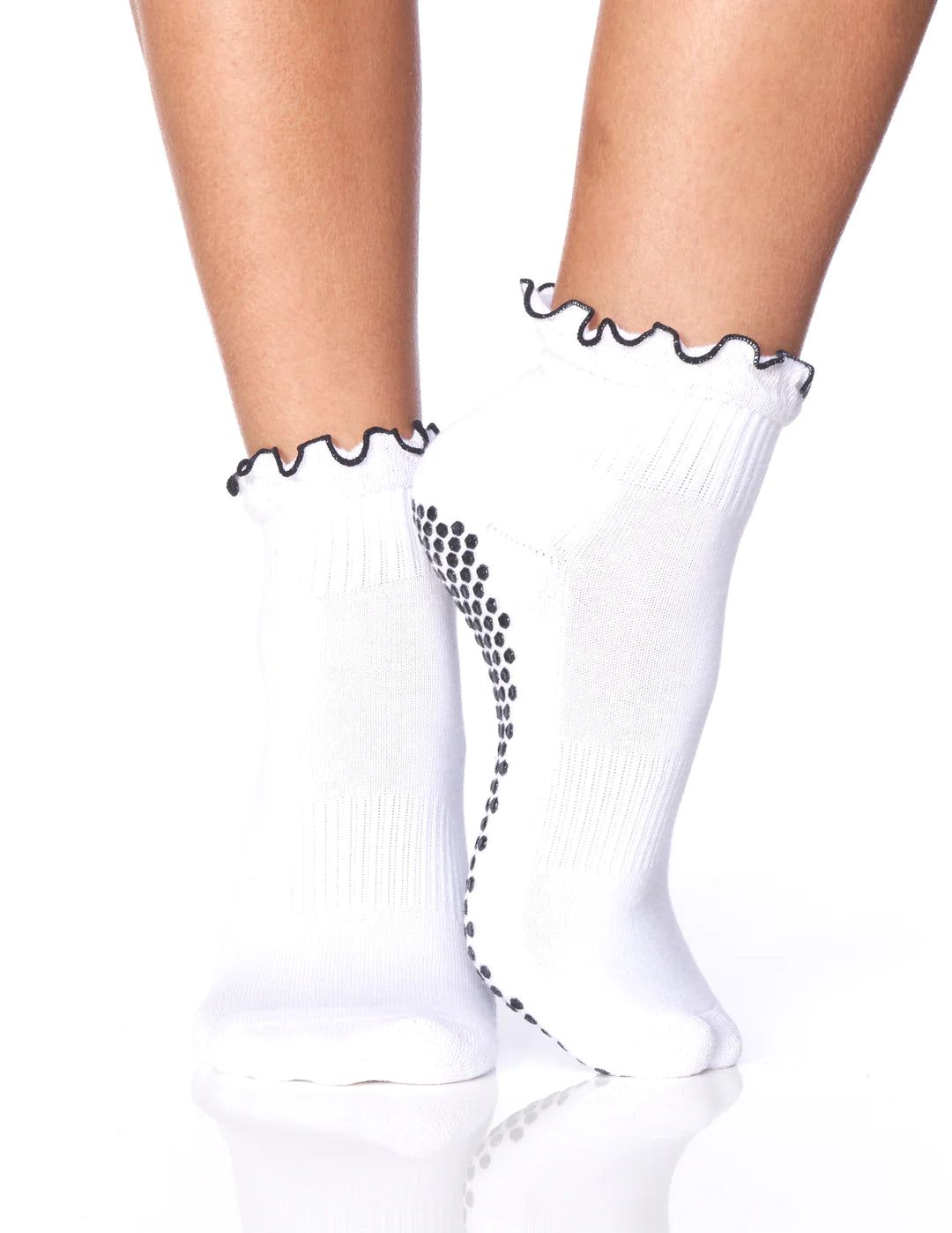 The Ruffle Grip Sock (Barre/Pilates) | simplyWORKOUT