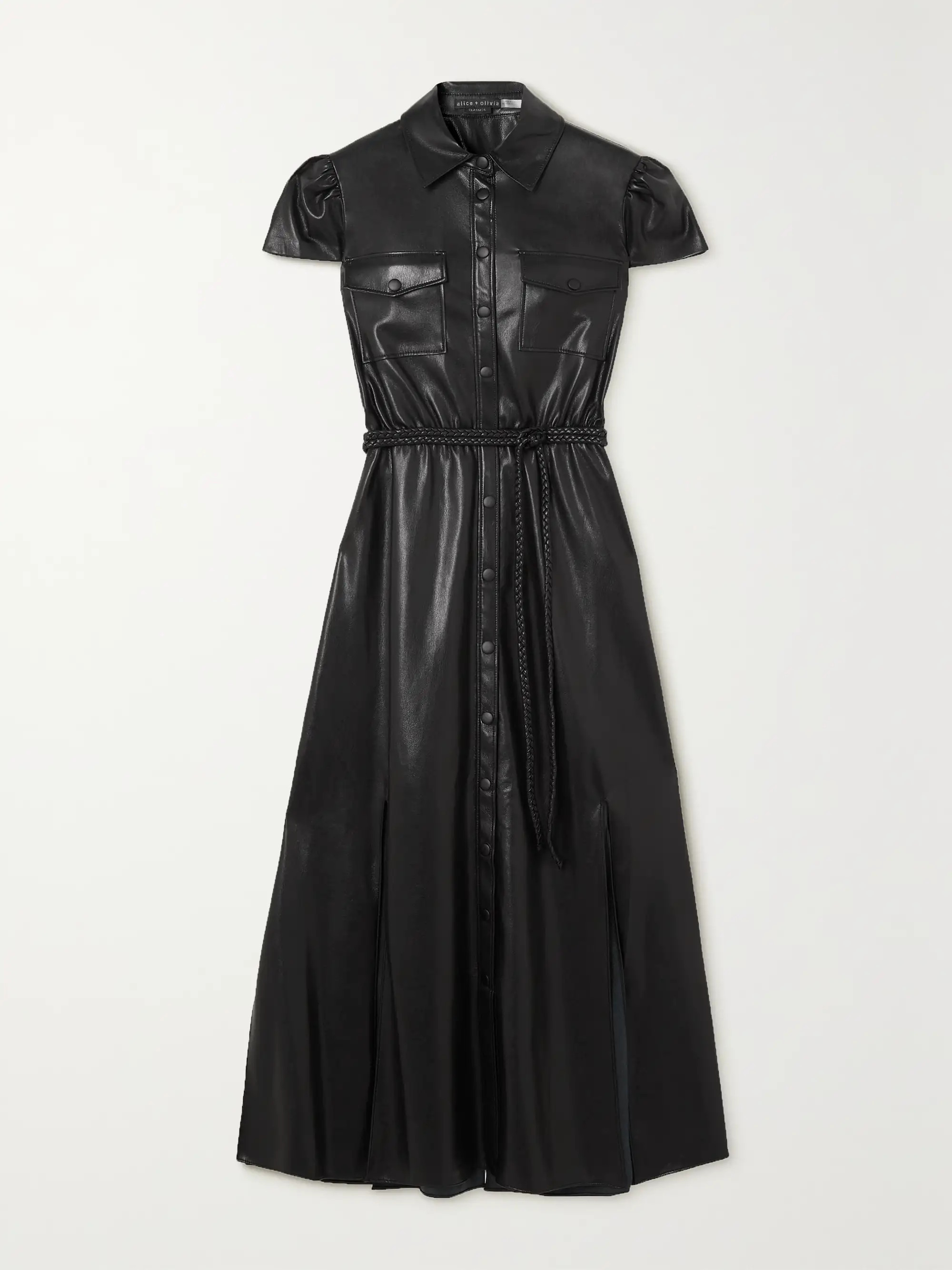 Miranda vegan leather midi dress | NET-A-PORTER (UK & EU)