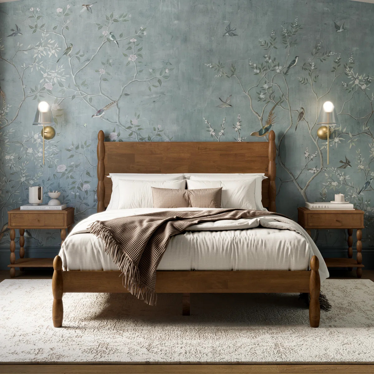Eloise Solid Wood King Spindle Bed Frame | Wayfair North America