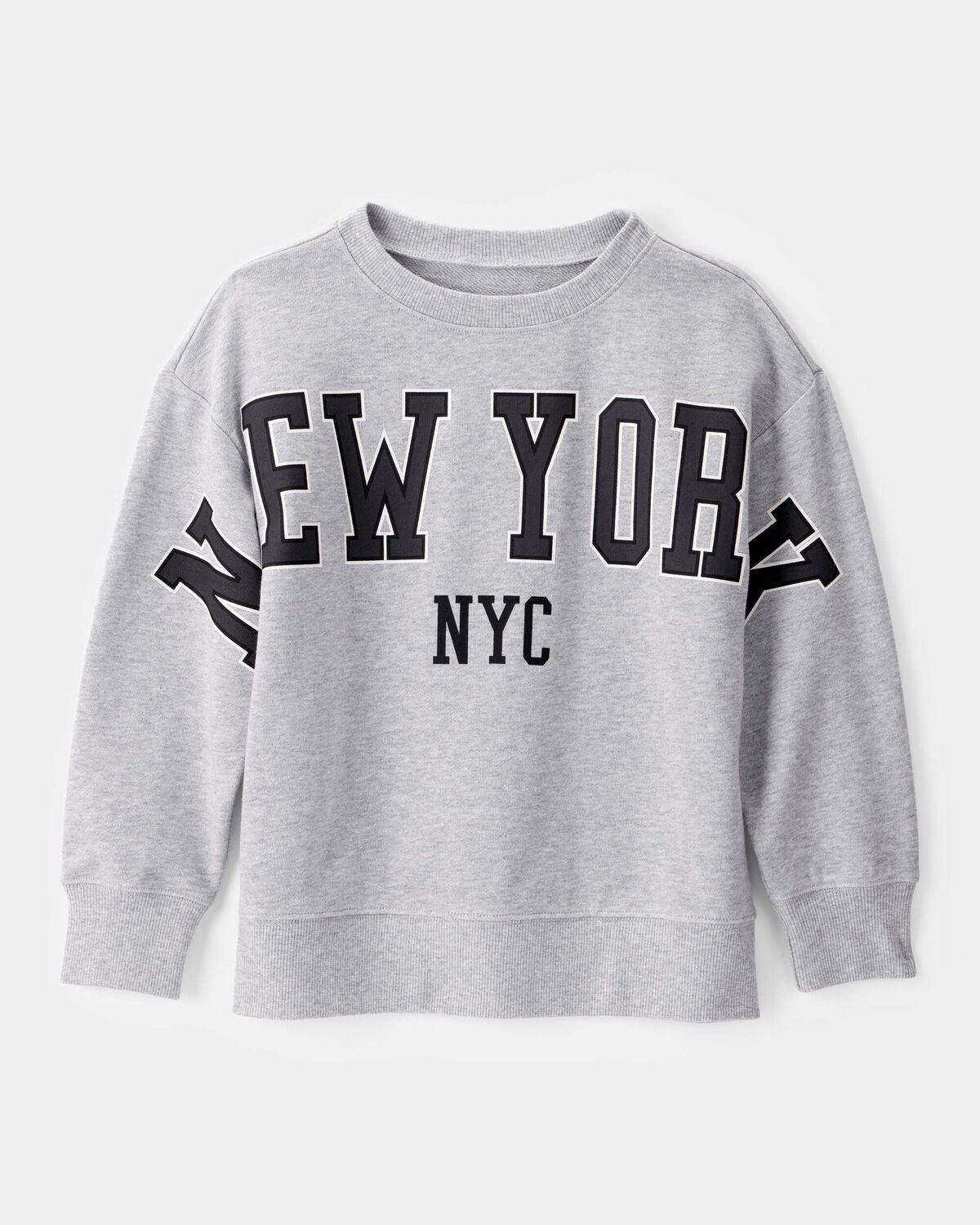 Boys NYC French Terry Pullover Sweatshirt - Grey | Carter's Inc
