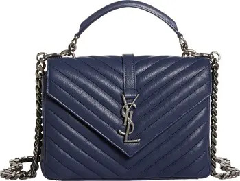 Saint Laurent Medium College Matelassé Leather Shoulder Bag | Nordstrom | Nordstrom