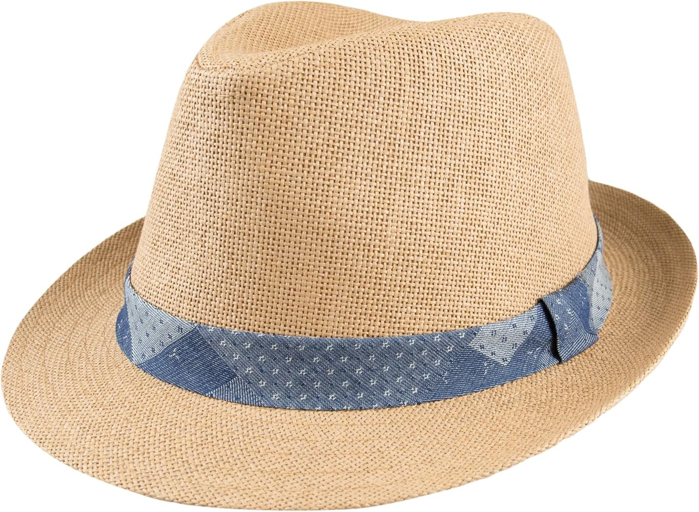 Levi's Men's Lightweight Straw Fedora Panama Hat | Amazon (US)