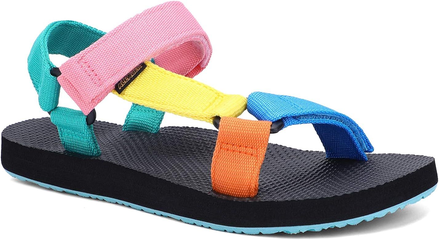 Amazon.com | ALEADER Comfortable Summer Sandals for Women, Original Sport Sandals for Water, Beac... | Amazon (US)