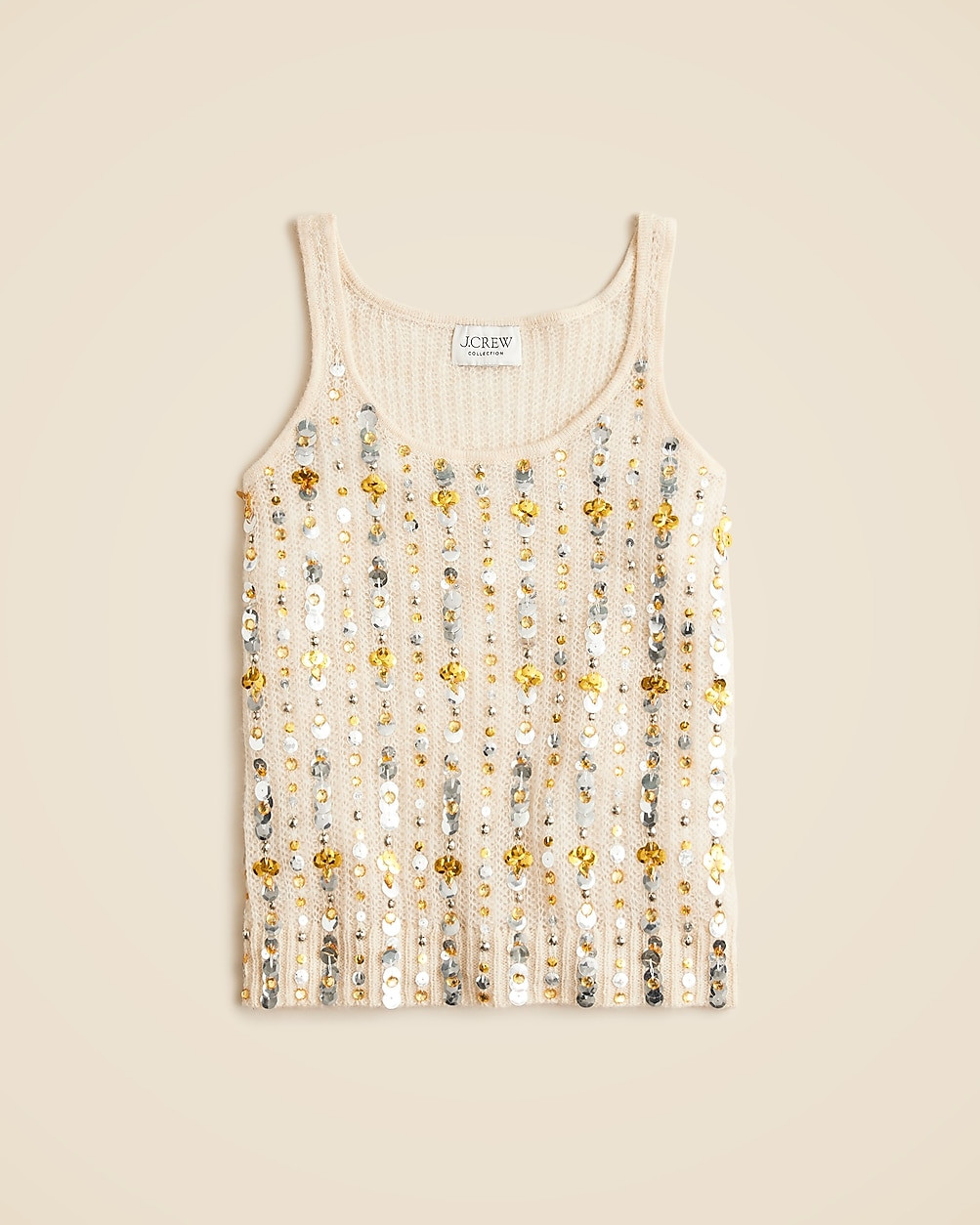 Collection embellished pointelle sweater-tank | J. Crew US