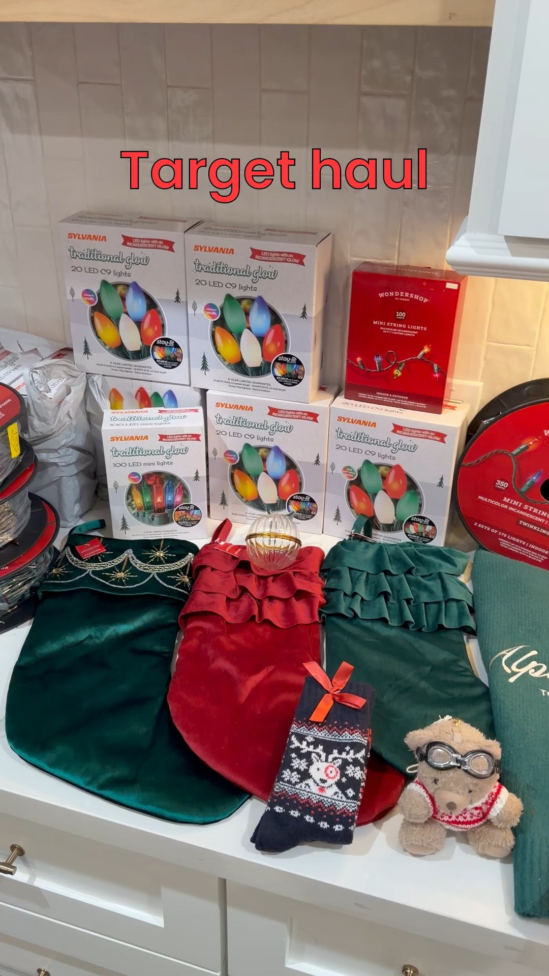 Target Christmas haul! Stockings, Christmas lights, holiday sweaters, and toddler Christmas clothes. 

#LTKHoliday #LTKmomlife