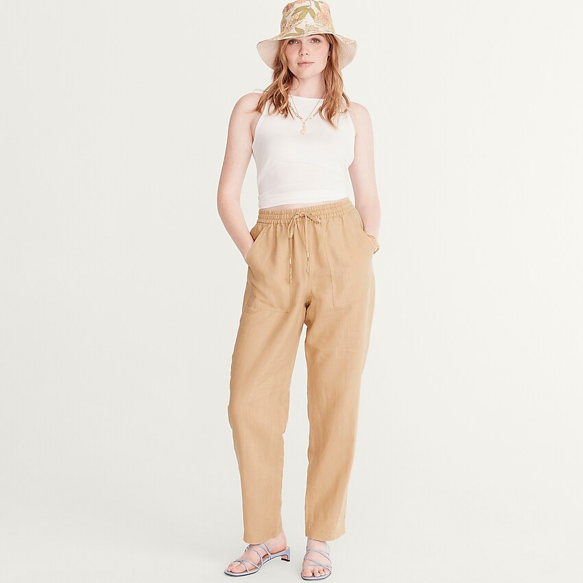 New seaside pant in linen blend | J. Crew US
