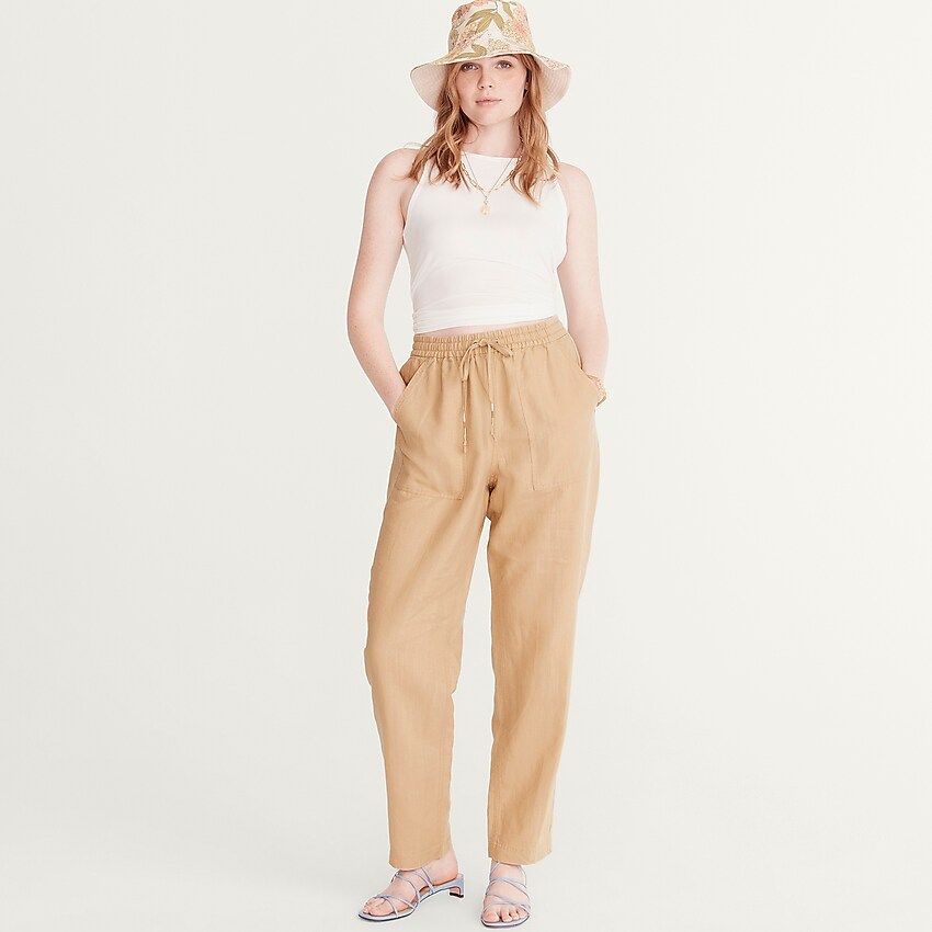 New seaside pant in linen blend | J.Crew US