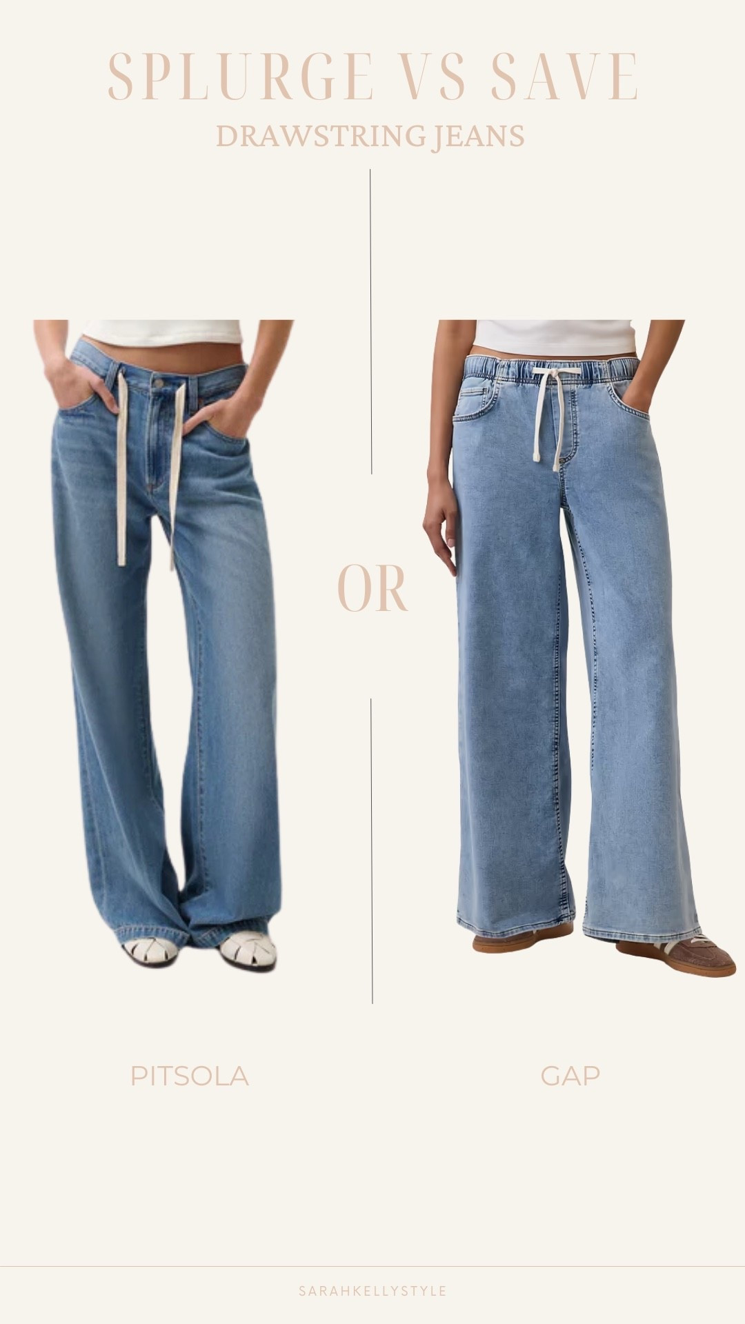 The Jean of the season! I have been living in these Pistola drawstring jeans - they are so comfy and stylish! Linking a few similar options of different price points💙

#LTKootd #LTKOver40 #LTKBump