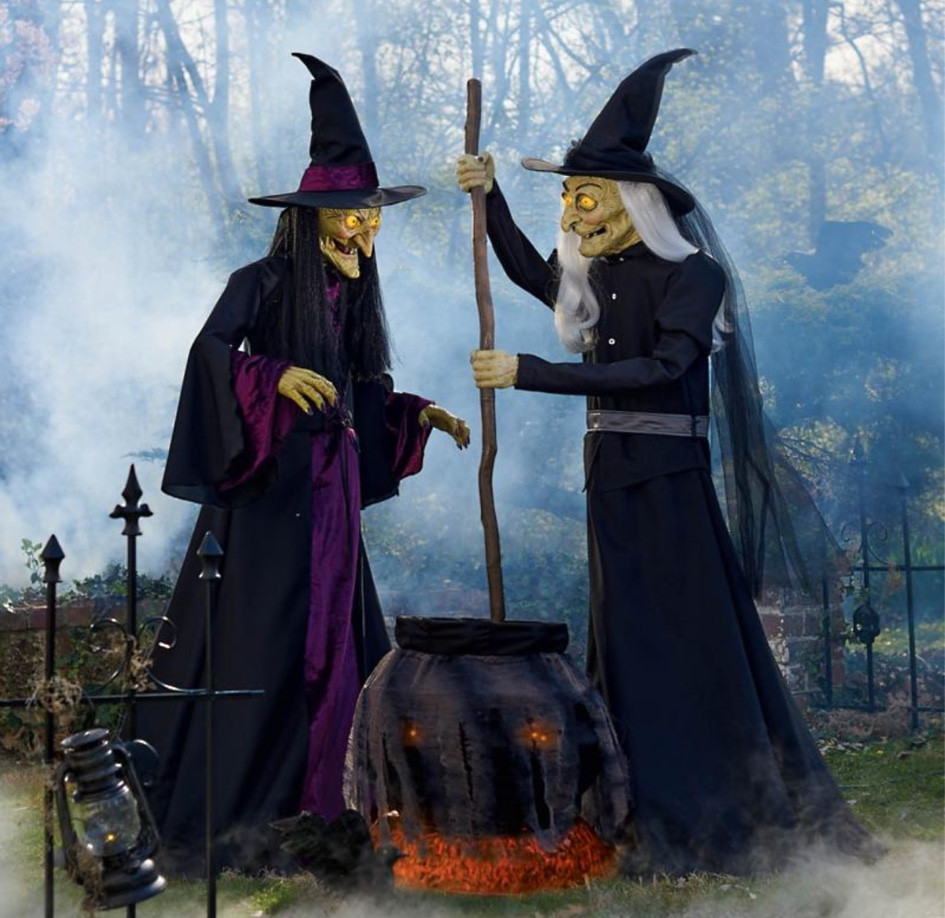 Deluxe Animated Brewing Witch Duo
Animated moving broom 
Unique Halloween decor 

#LTKfamily #LTKhome #LTKSeasonal