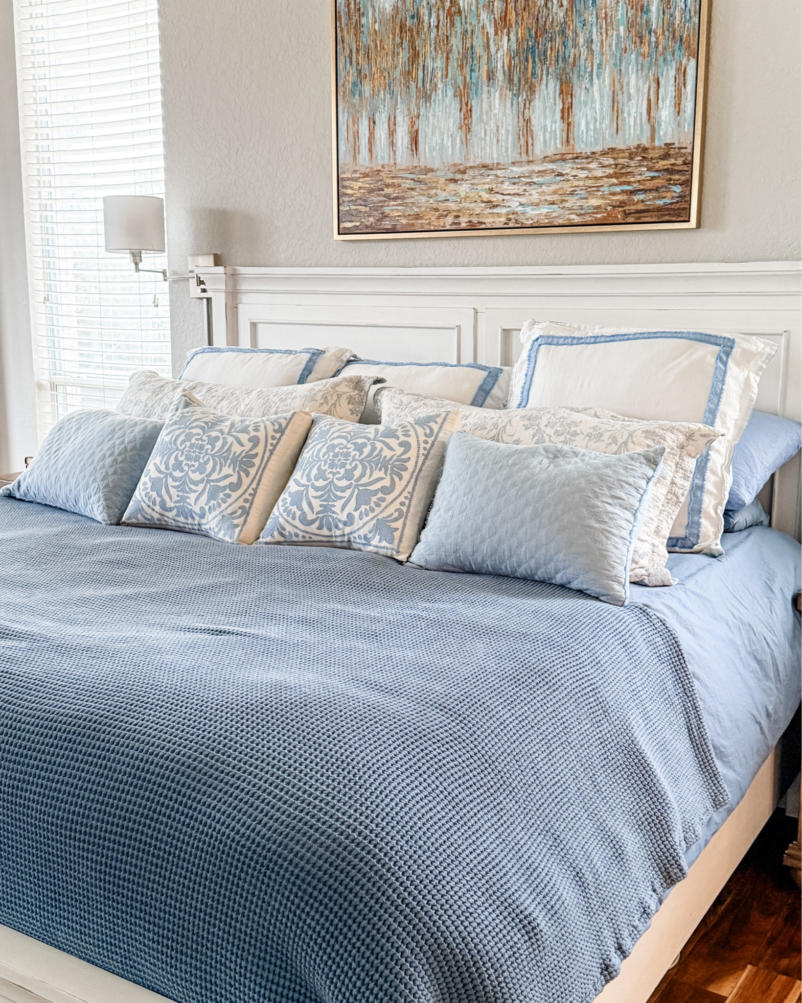 This is our winter bedding set up. I can’t link the bed-we ordered it from Star Furniture and I don’t think they carry it anymore. 

Primary bedroom, percale, duvet, Laura Ashley, master bedroom, bedding 

#LTKHome #LTKSeasonal