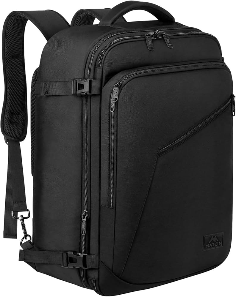 MATEIN Carry on Backpack, Extra Large Travel Backpack Expandable Airplane Approved Weekender Bag ... | Amazon (US)