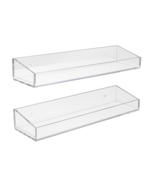 Sorbus Acrylic Bathroom Floating Display Shelves, Set of 2 | Macys (US)