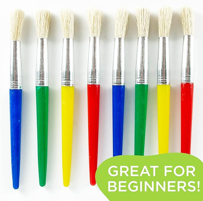 Horizon Group USA Paint Brushes for Kids, 20 Pack of Assorted Paintbrushes, 3 Different Types of ... | Amazon (US)