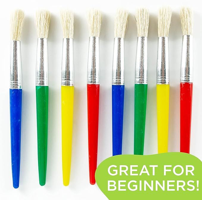 Horizon Group USA Paint Brushes for Kids, 20 Pack of Assorted Paintbrushes, 3 Different Types of ... | Amazon (US)