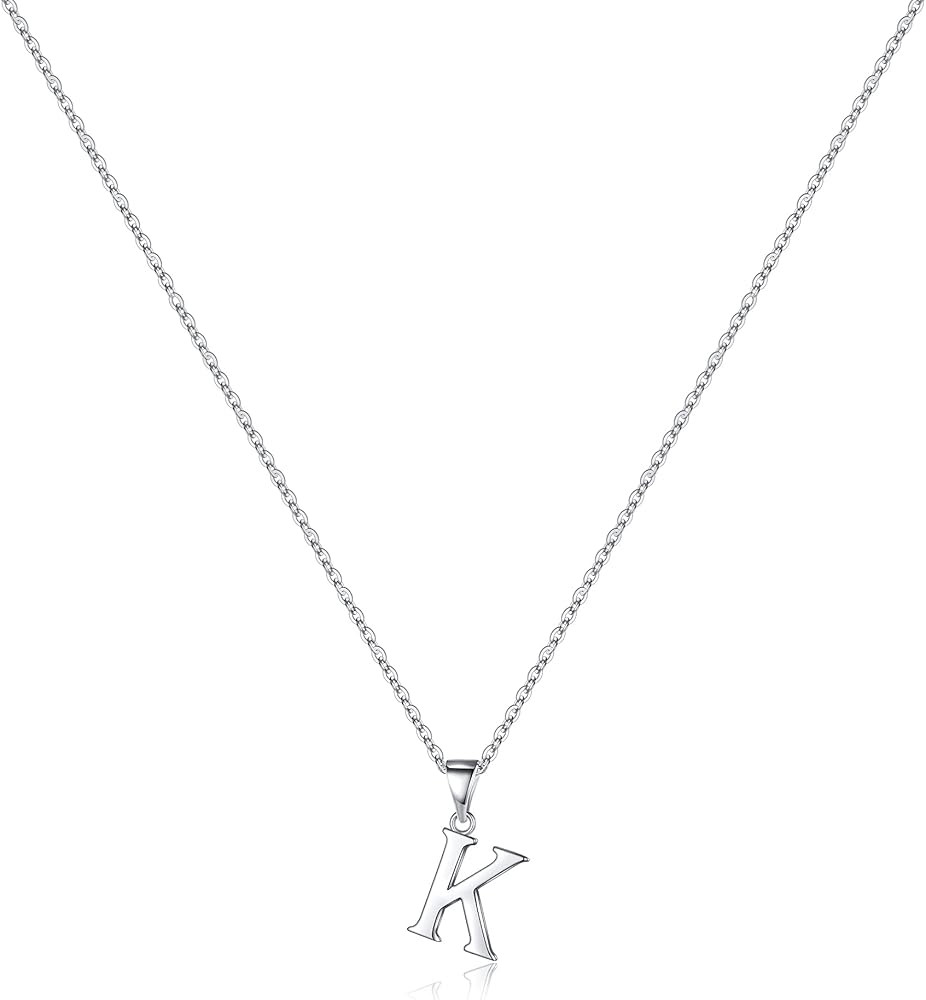 Turandoss Christmas Gifts for Grandkids Teen Girls - S925 Sterling Silver Initial Necklaces Perso... | Amazon (US)