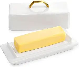 Sweese Butter Dish with Lid for Countertop - Butter Container - Butter Saver, 4oz Beautiful Small... | Amazon (US)