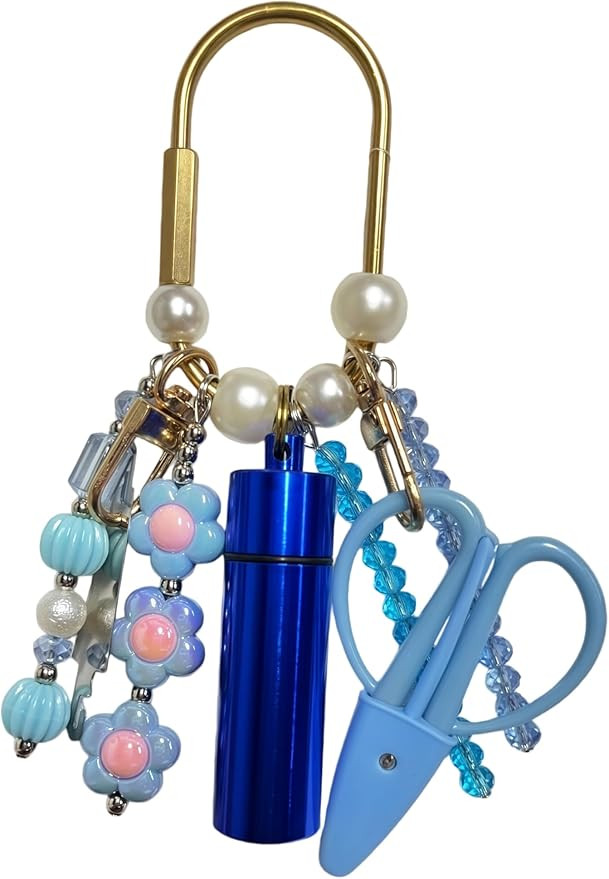 MEYAGO Needlepoint Bag Charm Tool Kit with Mini Embroidery Scissors, Needle Threader, Needle Hold... | Amazon (US)