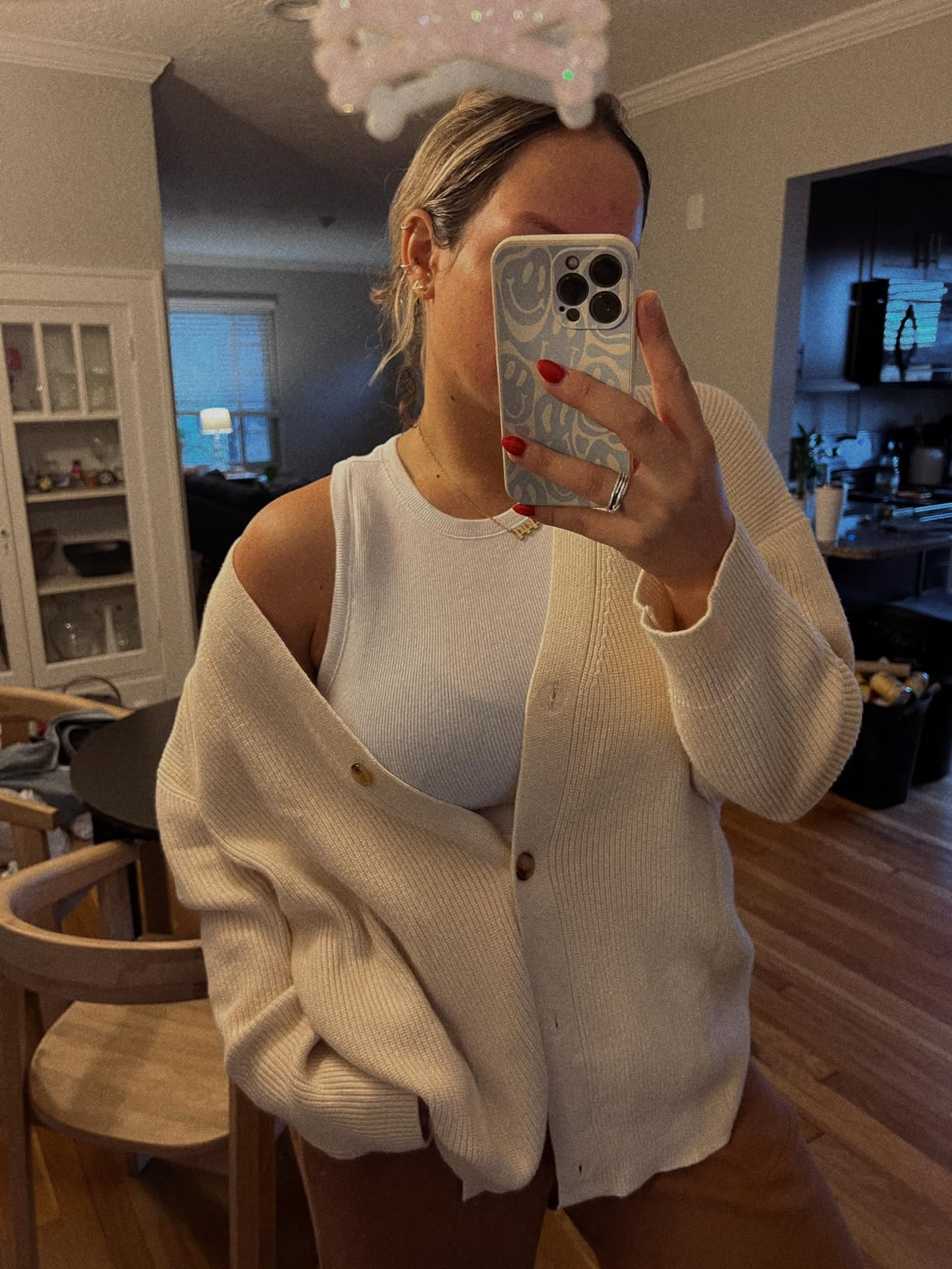 LILLUSORY Women's Cardigan 2023 Open Front Oversized Button Lightweight Sweaters V Neck Loose Car... | Amazon (US)