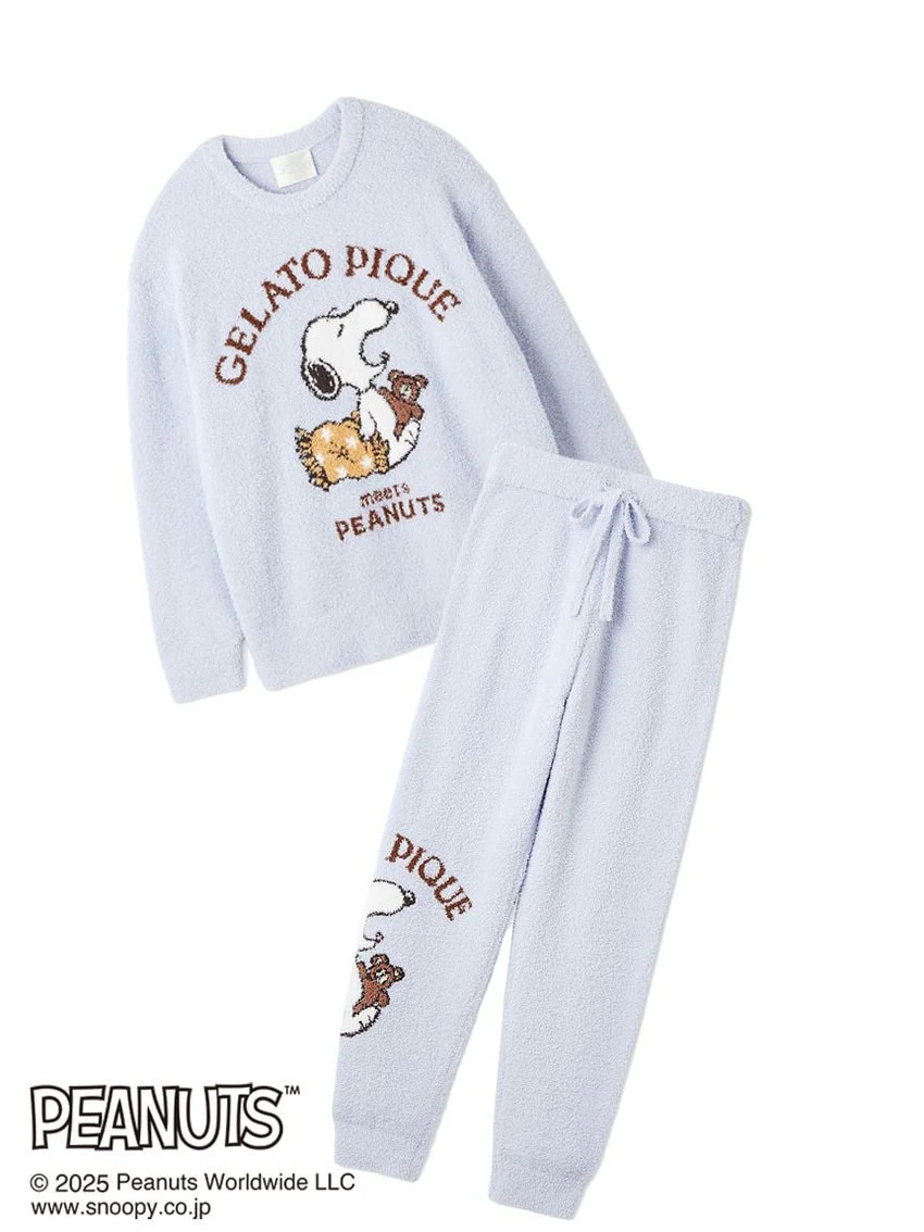 [PEANUTS] Original Art Jacquard Pullover & Pants Set | Gelato Pique